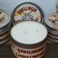 large all natural soy wax candle with double cotton wick